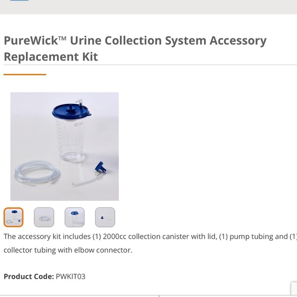 PureWick Other Purewick Urine Collection System Accessory